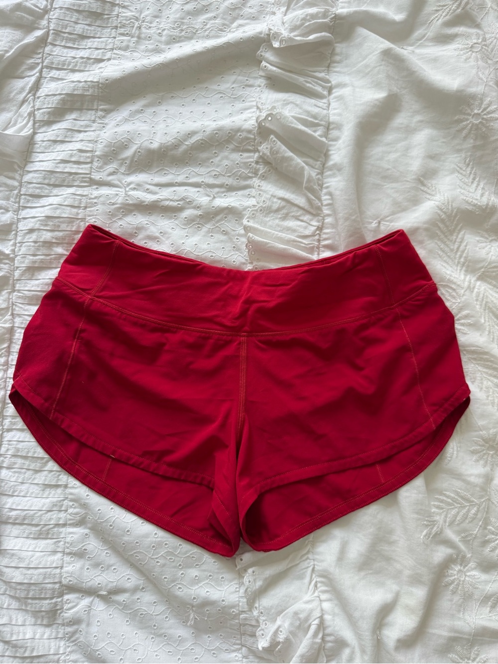 lululemon athletica Vibrant Red Run Short